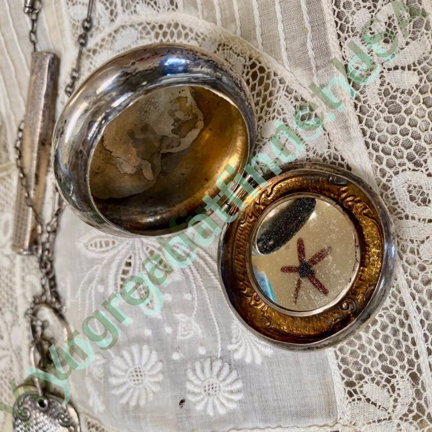 Antique Victorian Sterling Silver Chatelaine With Ring Yourgreatfinds