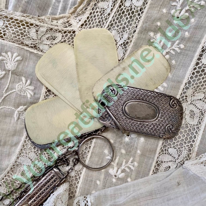 Antique Victorian Sterling Silver Chatelaine With Ring Yourgreatfinds