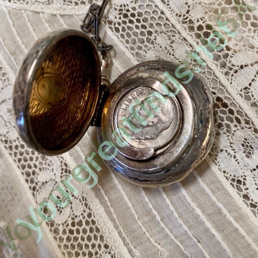 Antique Victorian Sterling Silver Chatelaine With Ring Yourgreatfinds