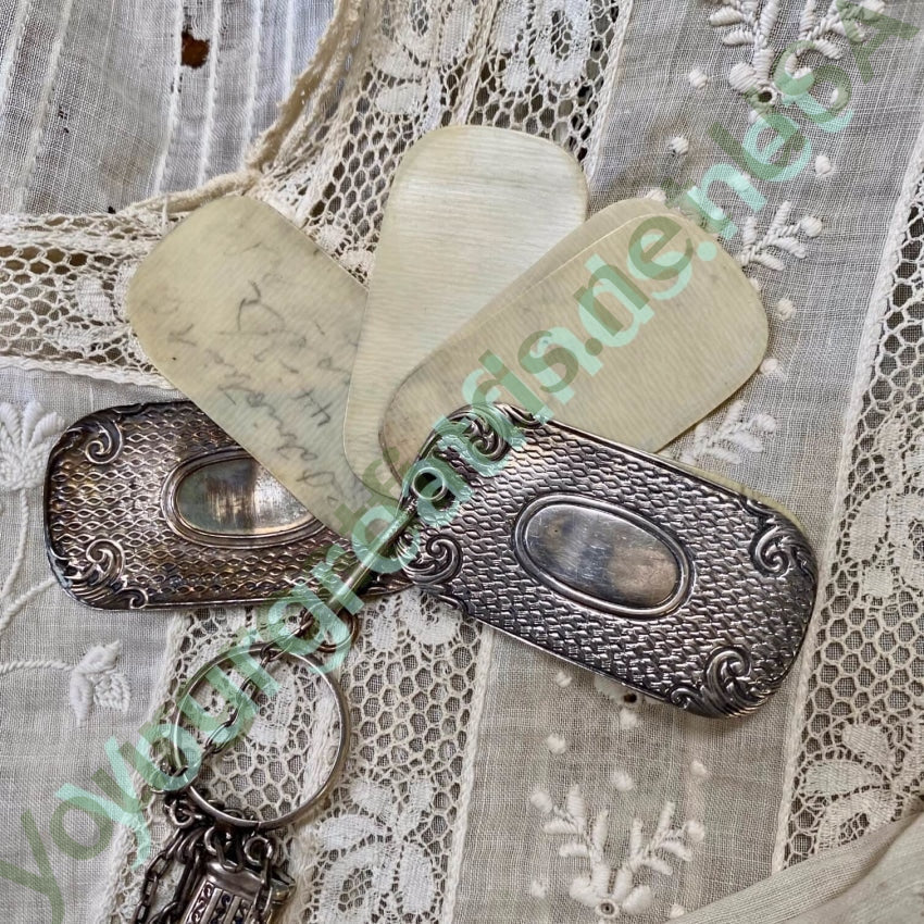 Antique Victorian Sterling Silver Chatelaine With Ring Yourgreatfinds