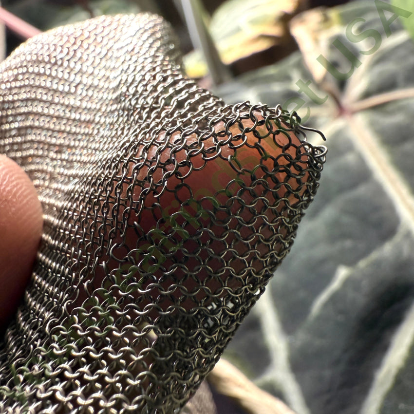 Antique Whiting & Davis Silver Mesh Wristlet Bag purse