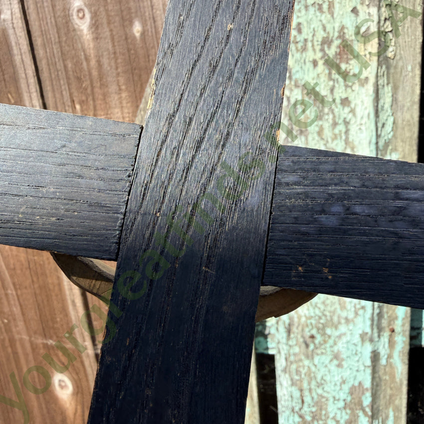 Antique Wood and Composition Crucifix for Wall wall hanging