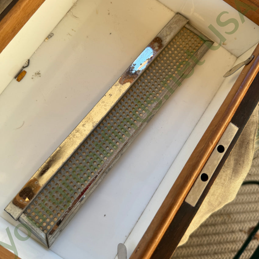 Antique Wooden Cigar Humidor Enamel Lined humidor