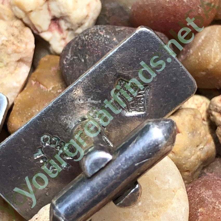 Antonio Pineda Cufflinks Tie Bar Set Sterling Silver Yourgreatfinds