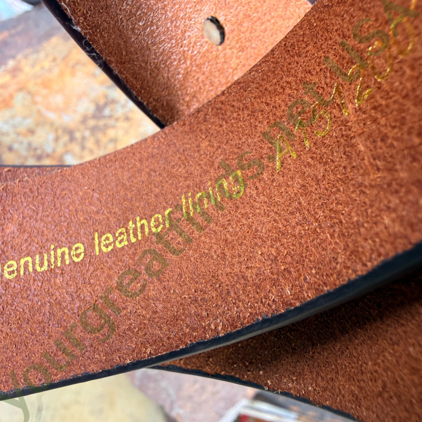 Ariat Brown Leather Concho Buckle Belt XL belt