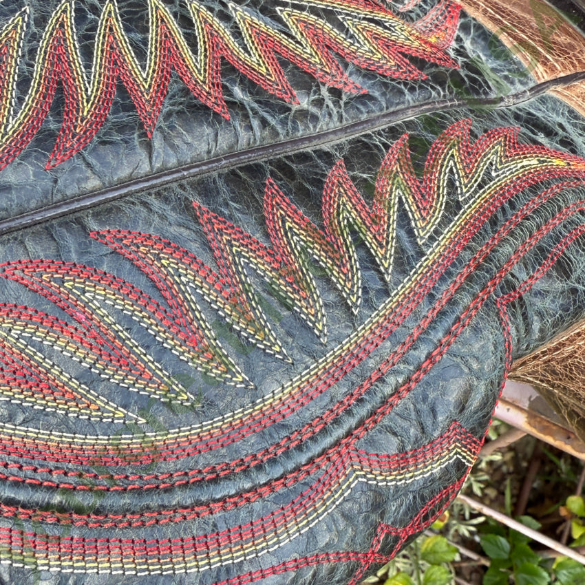 Ariat Mens Leather Cowboy Work Boots 9.5 Square Toe Western Rancher ATS 10016280 Men’s Western Boots