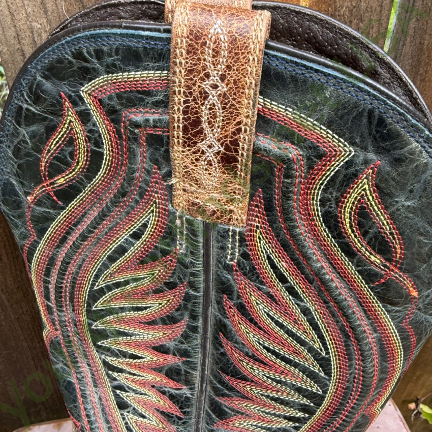 Ariat Mens Leather Cowboy Work Boots 9.5 Square Toe Western Rancher ATS 10016280 Men’s Western Boots