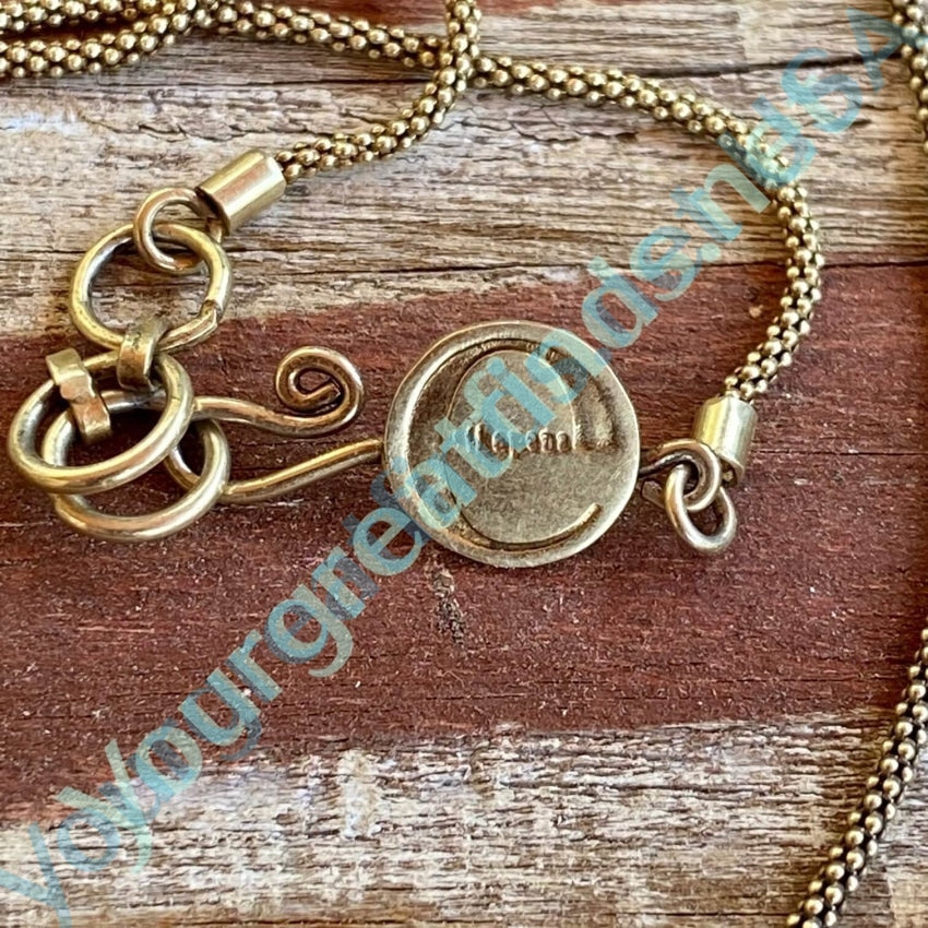 Artisan Gold over Sterling Silver Turquoise Long Necklace Yourgreatfinds