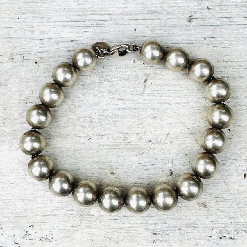 Authentic Tiffany & Co. Sterling Silver ’Pearls’ Bead Bracelet Bracelet