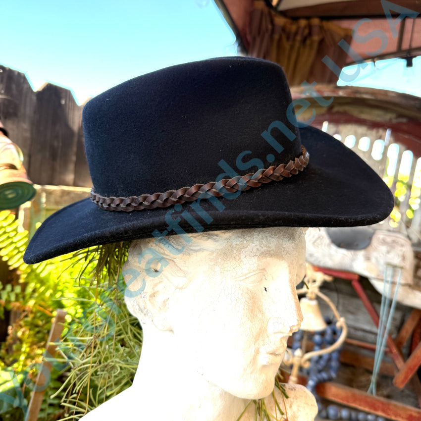 Bailey Lite Felt Black Wool Hat “Switchback” Large Hat