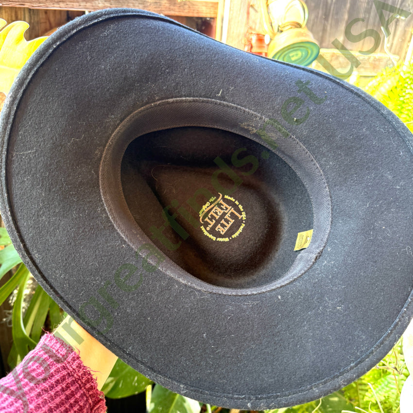 Bailey Lite Felt Black Wool Hat “Switchback” Large Hat