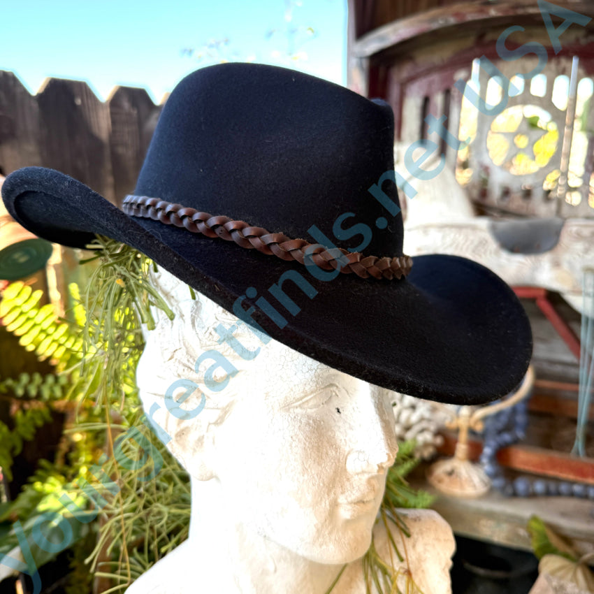 Bailey Lite Felt Black Wool Hat “Switchback” Large Hat