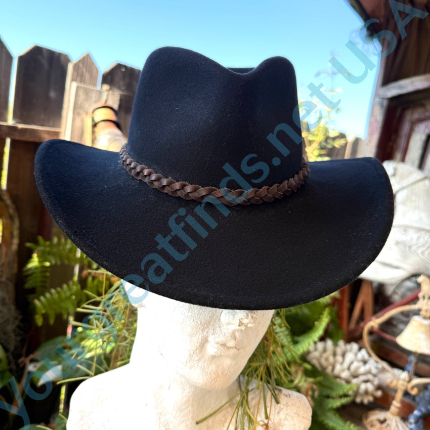 Bailey Lite Felt Black Wool Hat “Switchback” Large Hat