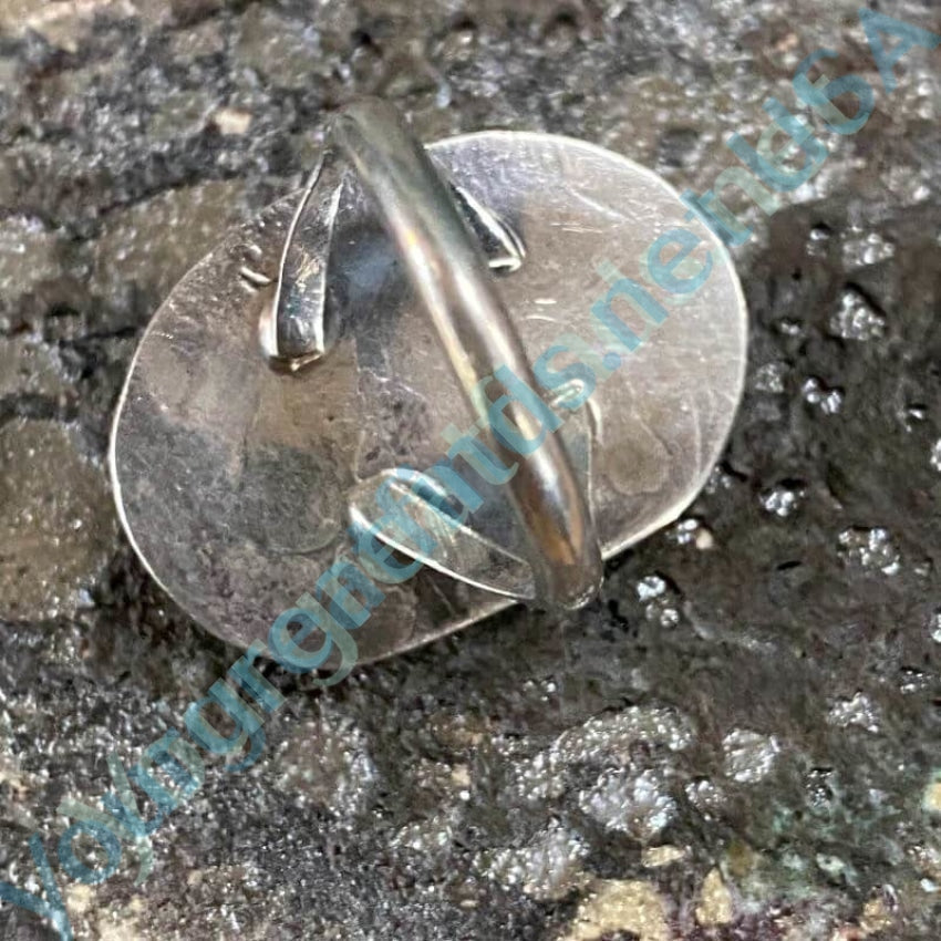 Bi-Colored Natural Turquoise Navajo Ring in Sterling Silver Size 7 Yourgreatfinds