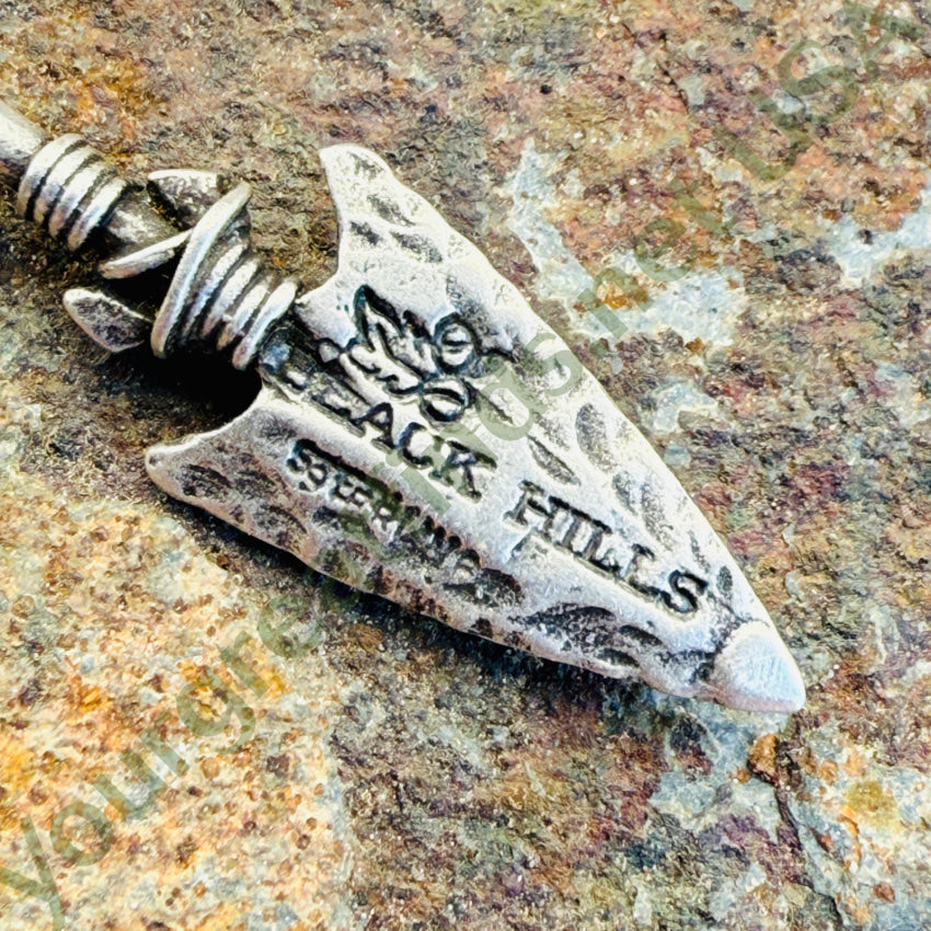 Black Hills Sterling Silver Arrowhead Pendant Chain Necklace necklace