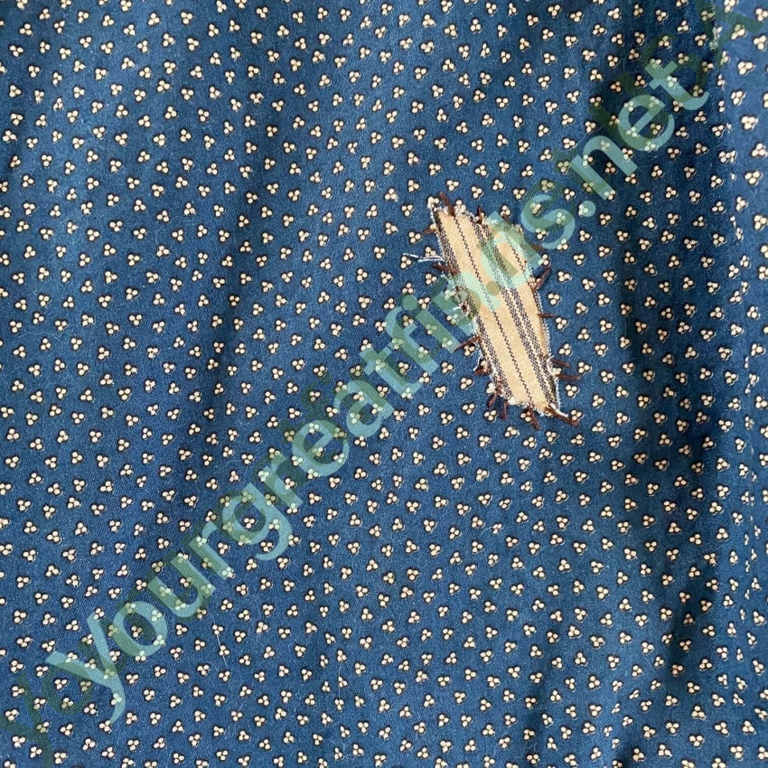 Blue Calico Cotton Country Apron Yourgreatfinds