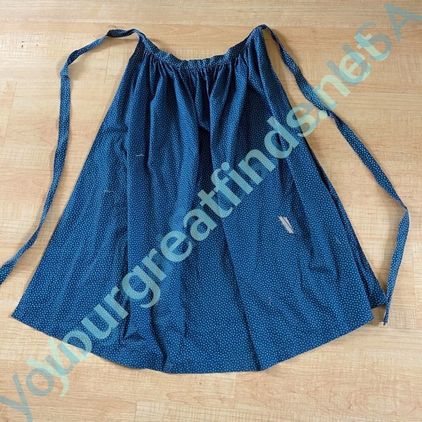 Blue Calico Cotton Country Apron Yourgreatfinds