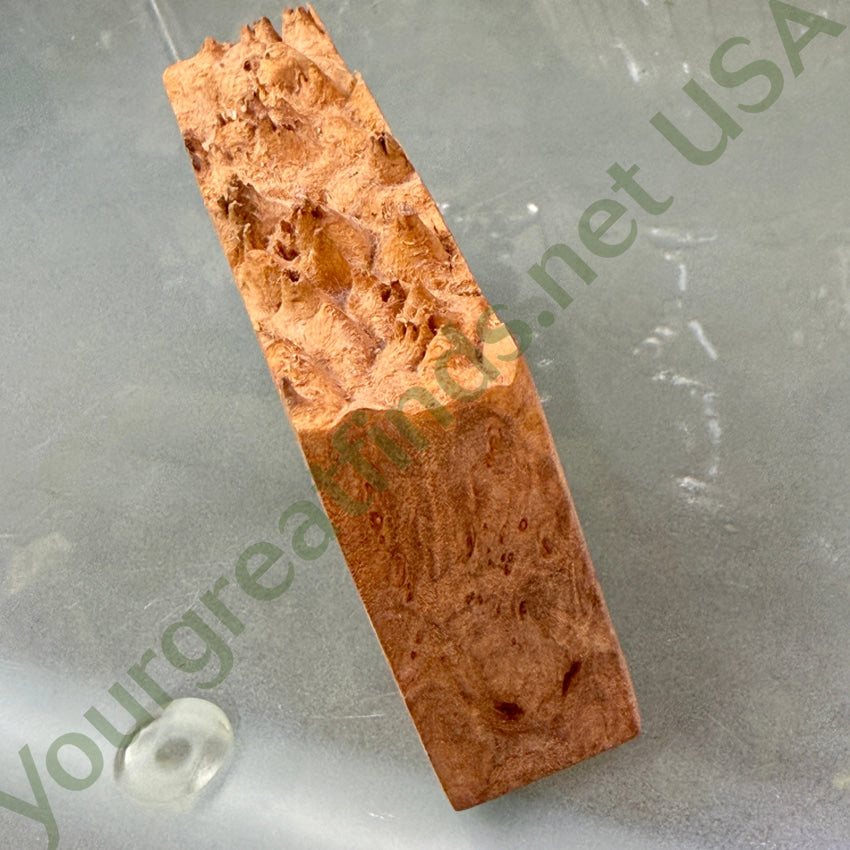 Charles Elkin Handmade Burl Wood Quartz Clock