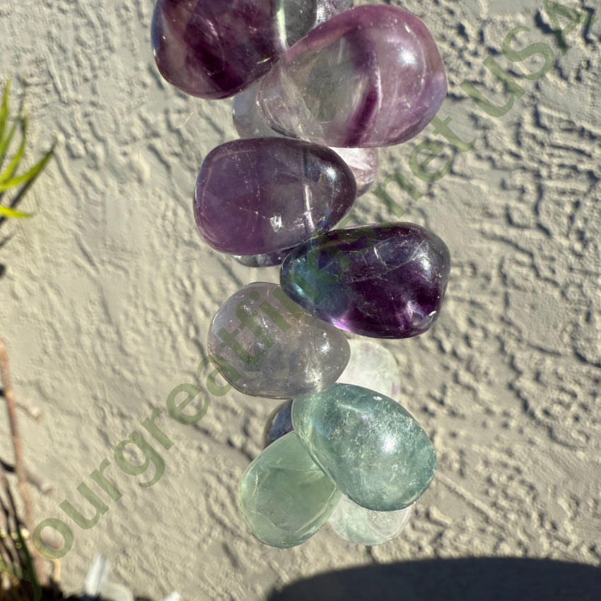 Chunky Fluorite Beaded Necklace Necklace