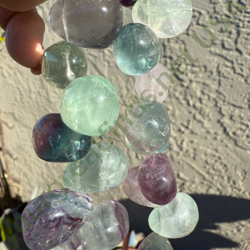 Chunky Fluorite Beaded Necklace Necklace
