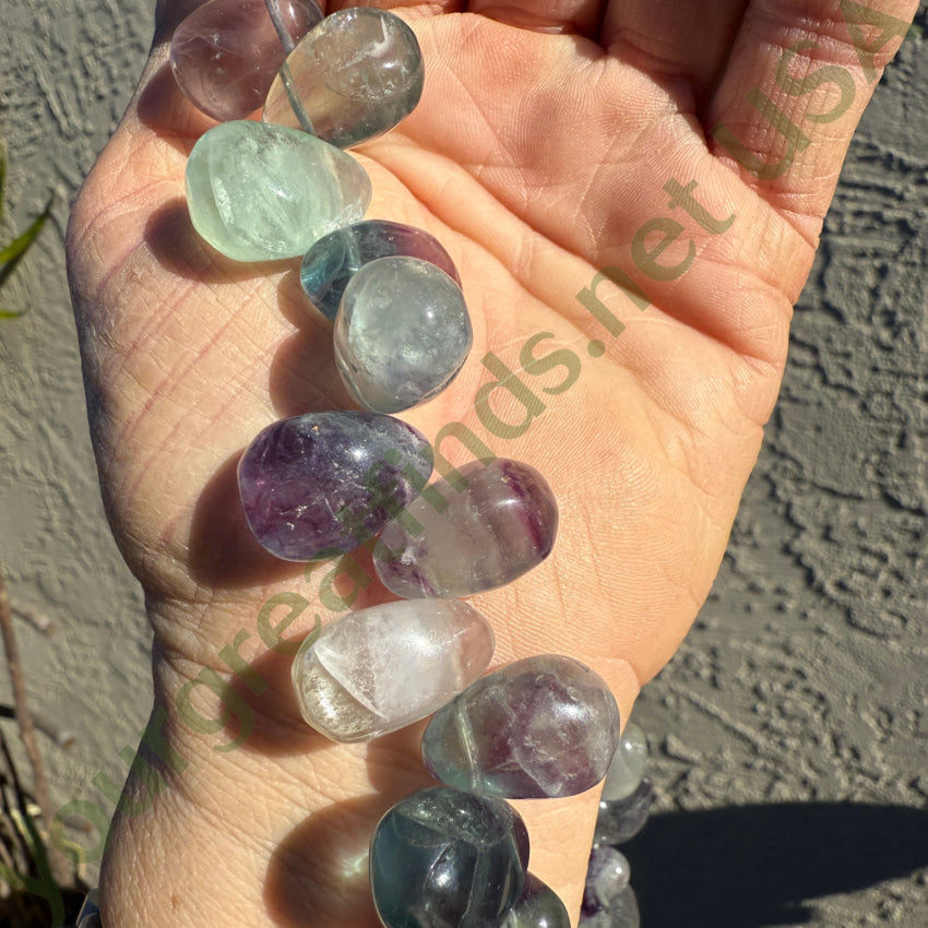 Chunky Fluorite Beaded Necklace Necklace