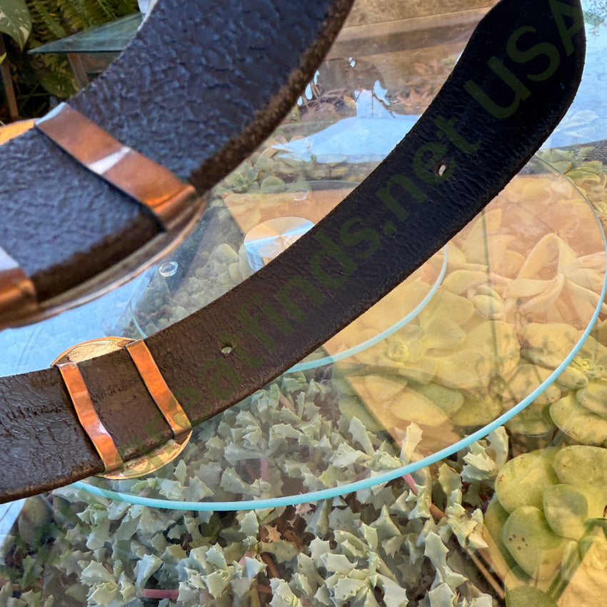 Concho Belt Sterling Silver Navajo Nelson Burbank belt