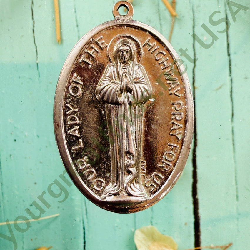 Costume Grade Double Sided St. Christopher Pendant pendant