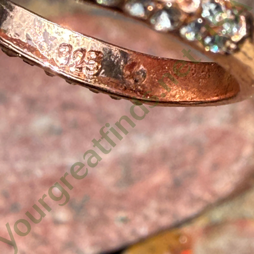 Cubic Zirconia Ring Sterling Silver Size 6 ring