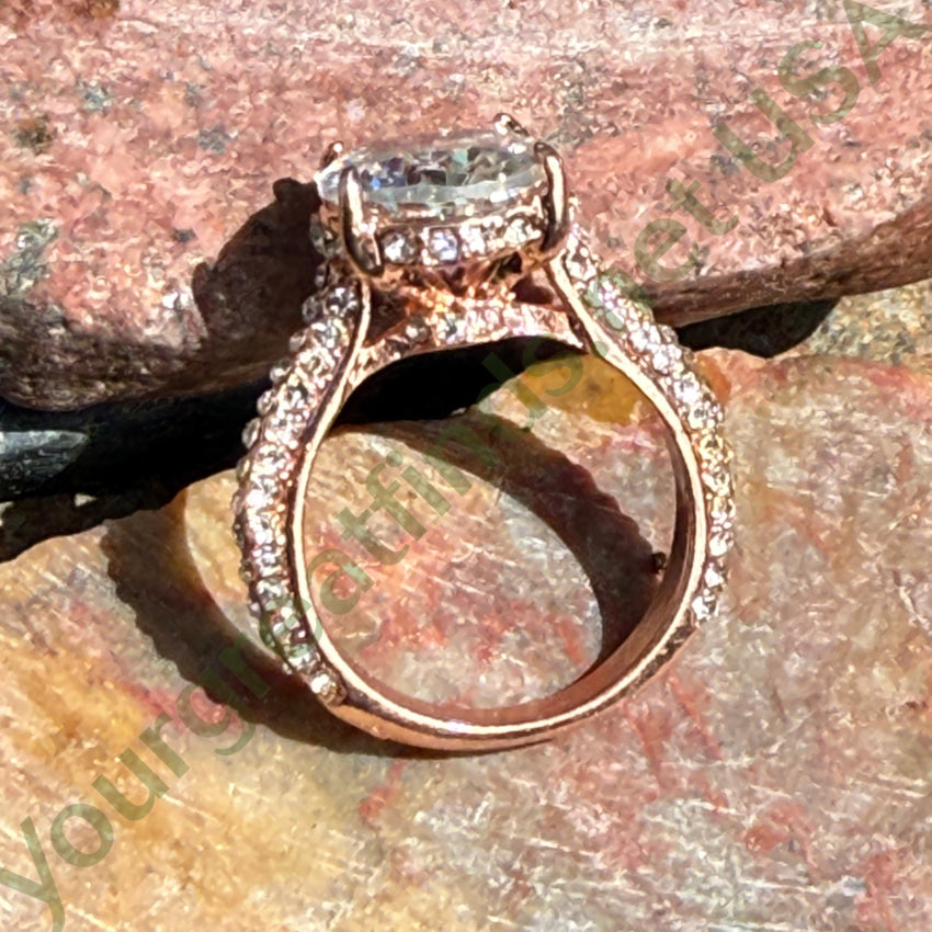 Cubic Zirconia Ring Sterling Silver Size 6 ring