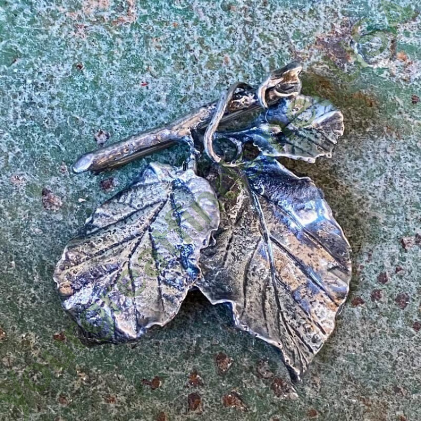 Dancraft Sterling Silver Leaf Design Brooch 1960 Yourgreatfinds
