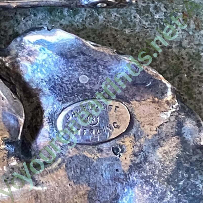 Dancraft Sterling Silver Leaf Design Brooch 1960 Yourgreatfinds