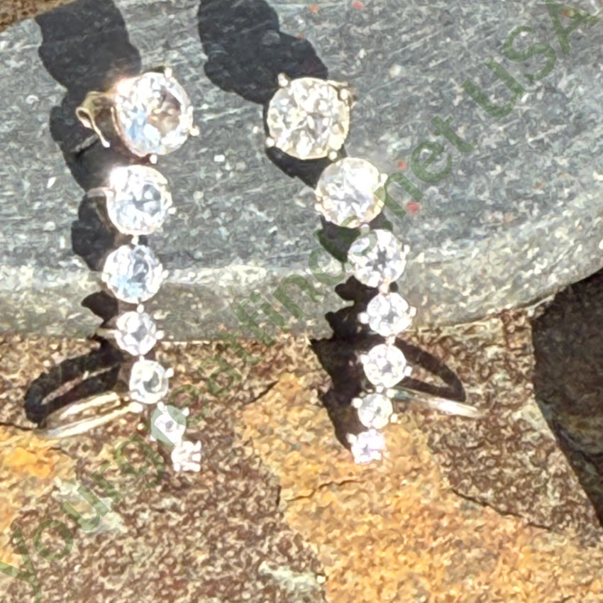 Deb Goyot Pierced Post Earrings Cubic Zirconia earrings