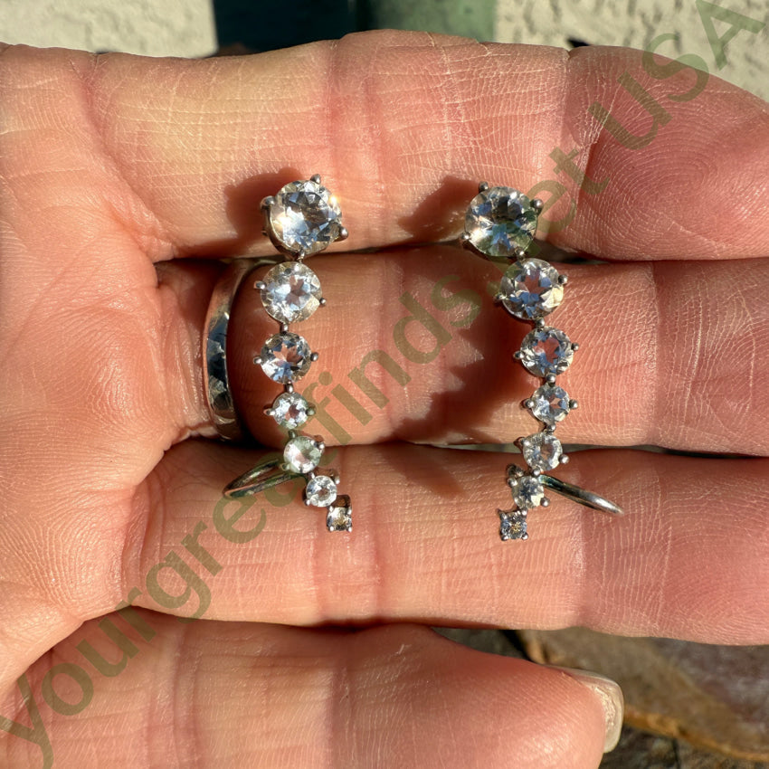 Deb Goyot Pierced Post Earrings Cubic Zirconia earrings