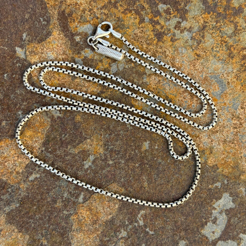 Degs & Sal Italian Chain of Recyled Sterling Silver 27’’ chain necklace