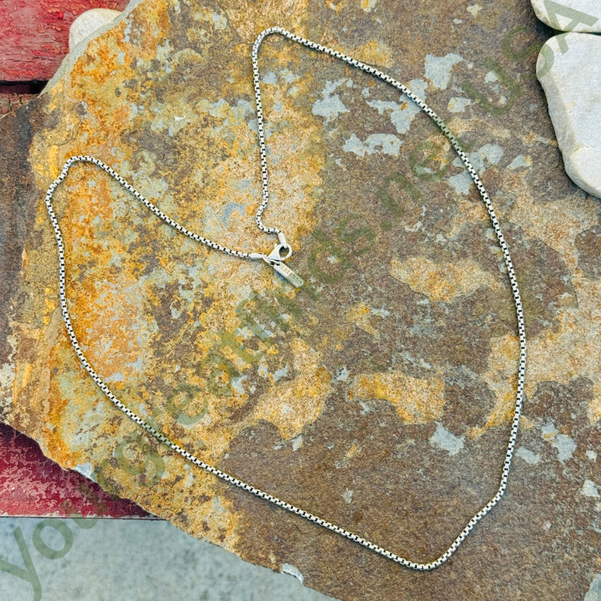 Degs & Sal Italian Chain of Recyled Sterling Silver 27’’ chain necklace