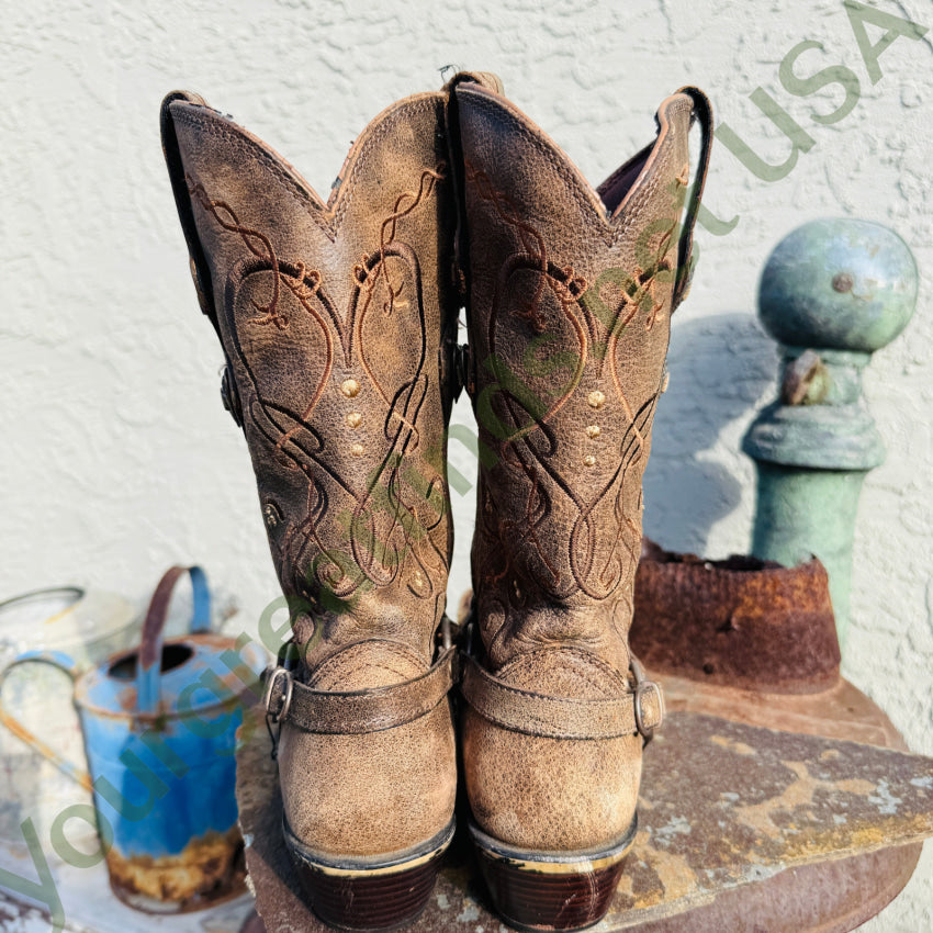 Durango Crush Heartbreaker Distressed Women’s Cowboy Boots 6.5 cowgirl boots