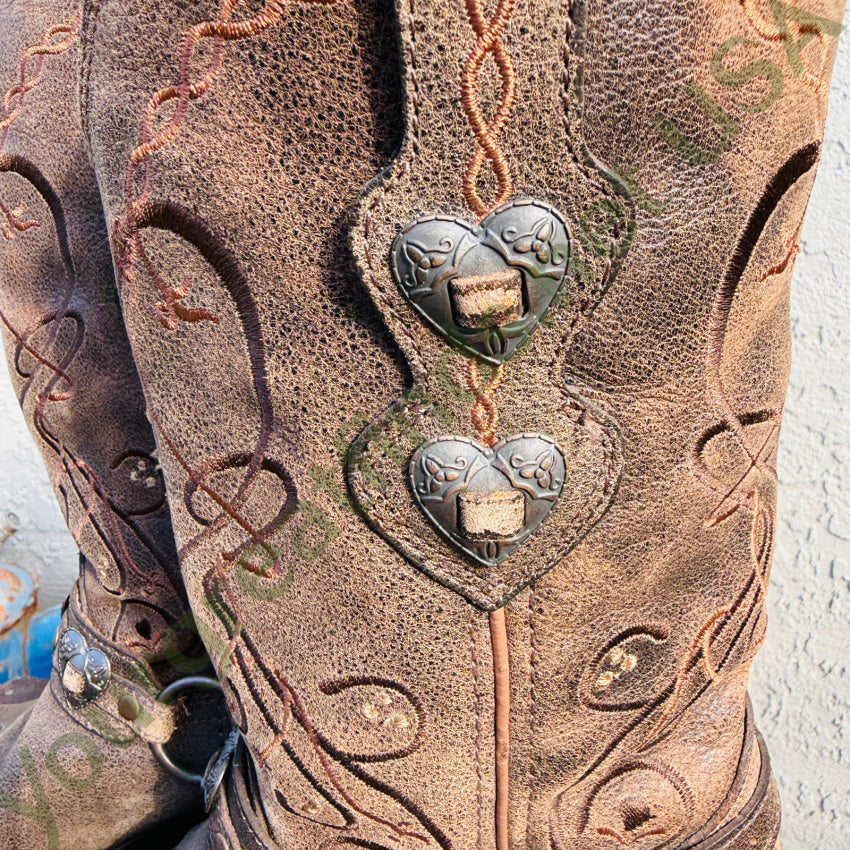 Durango Crush Heartbreaker Distressed Women’s Cowboy Boots 6.5 cowgirl boots