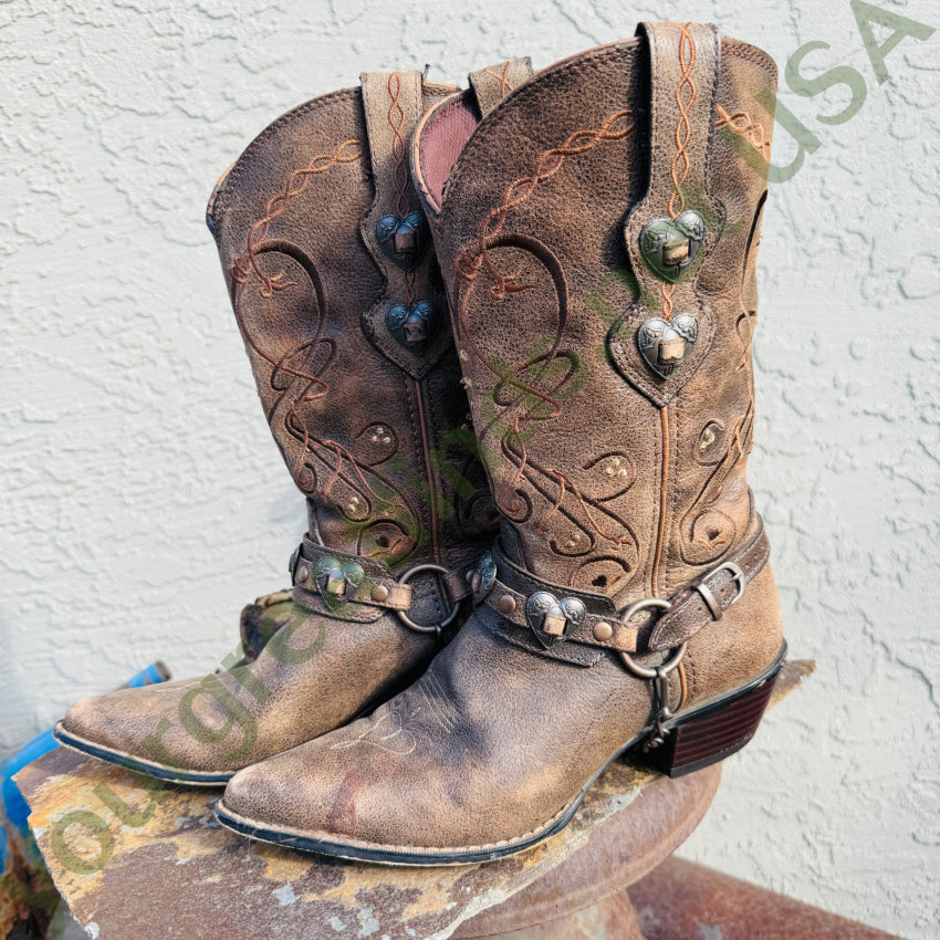 Durango Crush Heartbreaker Distressed Women’s Cowboy Boots 6.5 cowgirl boots