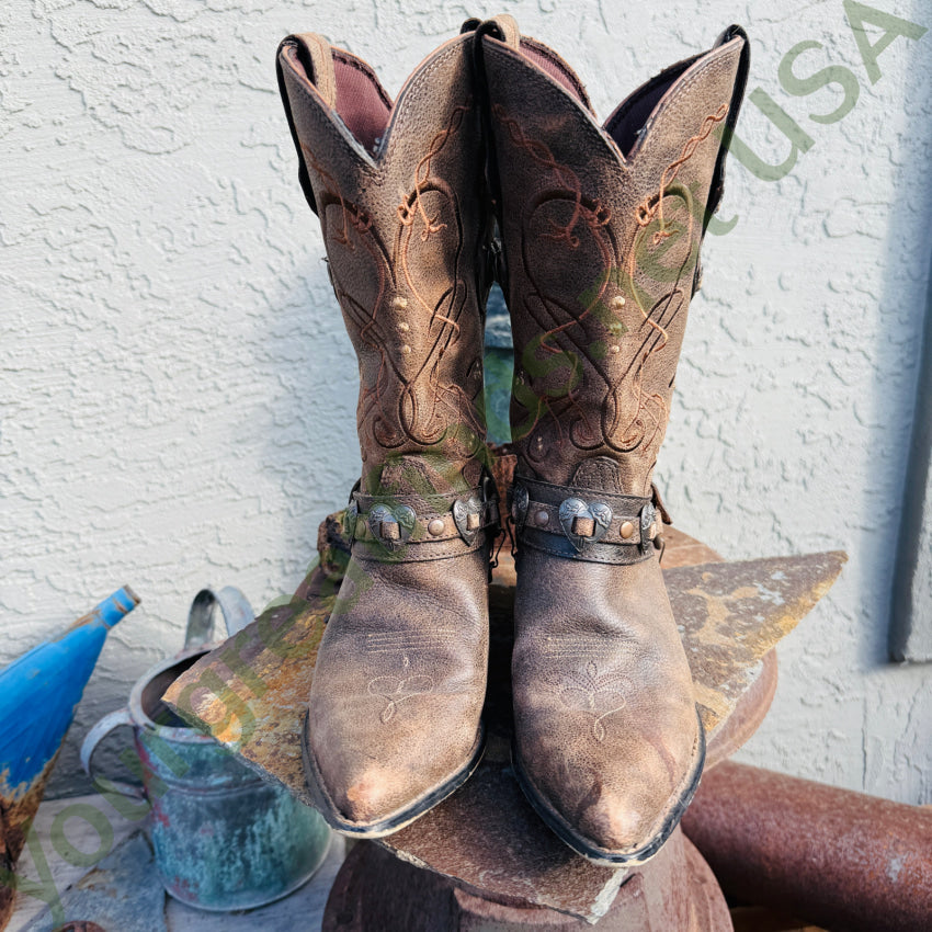 Durango Crush Heartbreaker Distressed Women’s Cowboy Boots 6.5 cowgirl boots