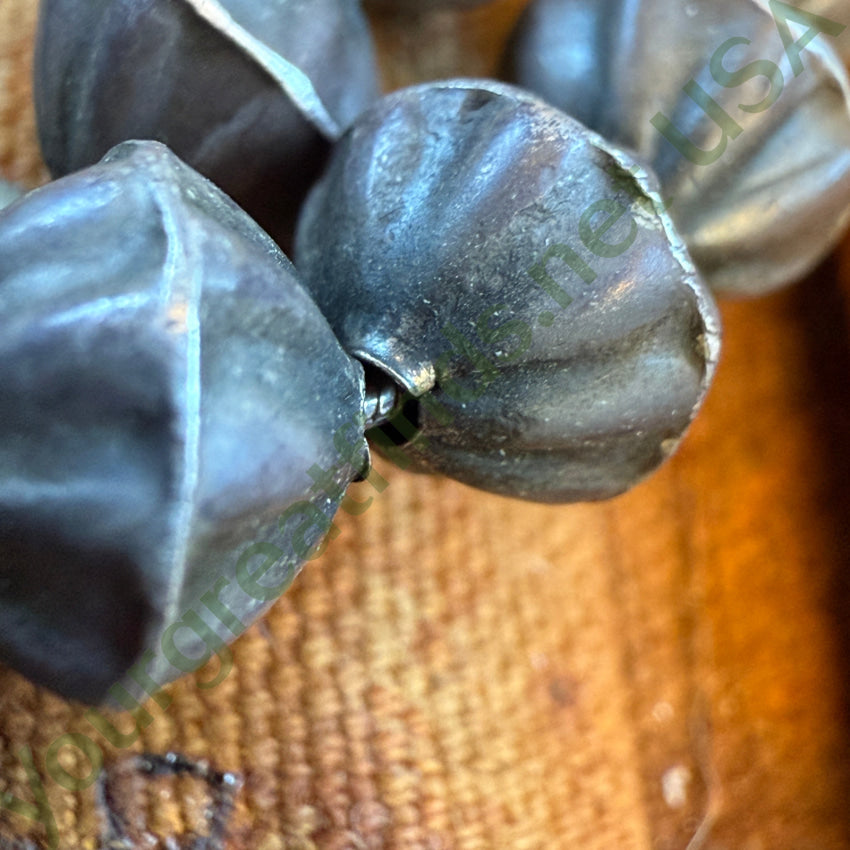 Early Navajo Naja Necklace Sterling Silver Turquoise Fluted Beads necklace