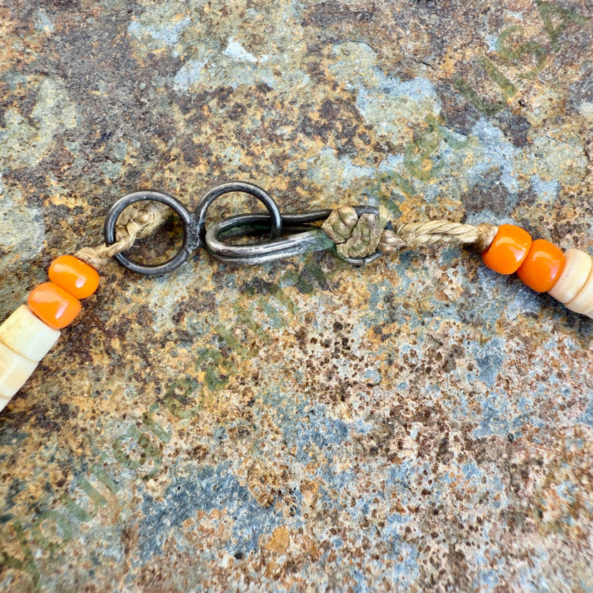 Early Santo Domingo Shell & Turquoise Heishi Bead Necklace necklace