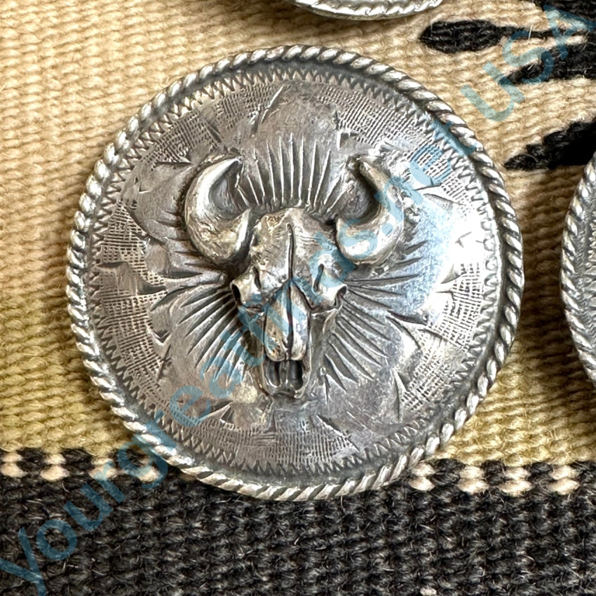 Wandering Bull Conchos Large Metal Collection
