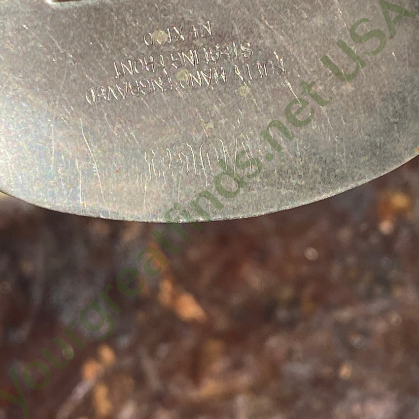 Early Vogt Sterling Silver Engraved Ranger Belt Buckle