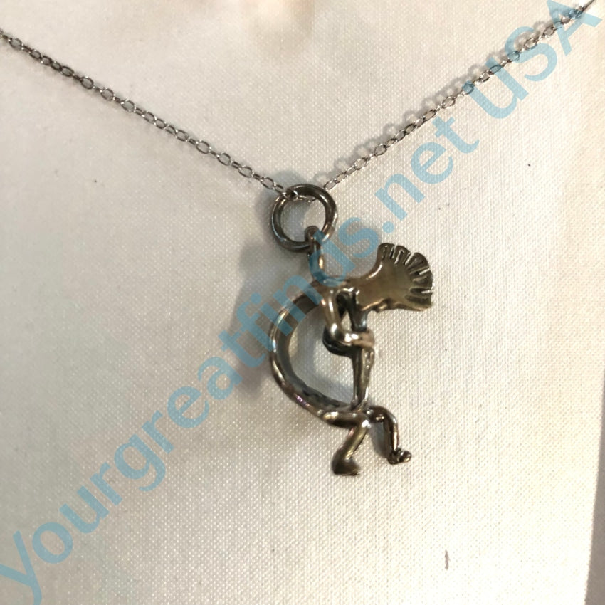 Eves Addiction Sterling Silver Kokopelli Necklace In Box