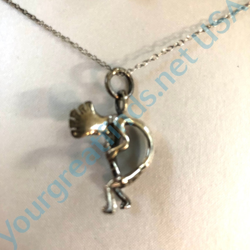 Eves Addiction Sterling Silver Kokopelli Necklace In Box