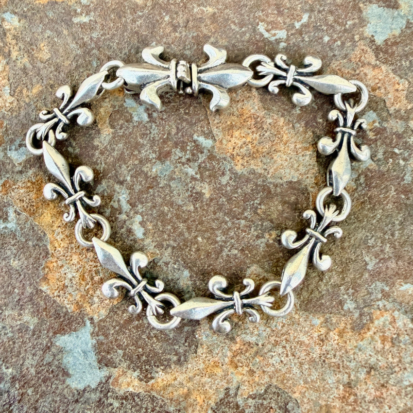 Fleur de lis Bracelet 925 Sterling Silver Isis Jewelry bracelet