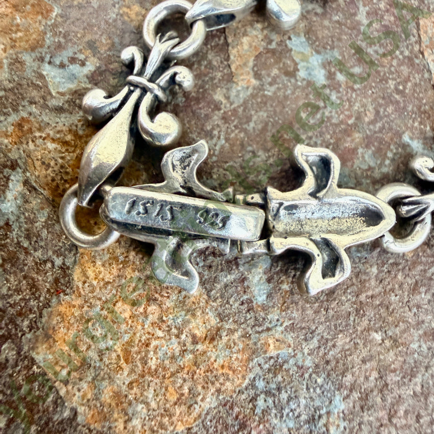 Fleur de lis Bracelet 925 Sterling Silver Isis Jewelry bracelet