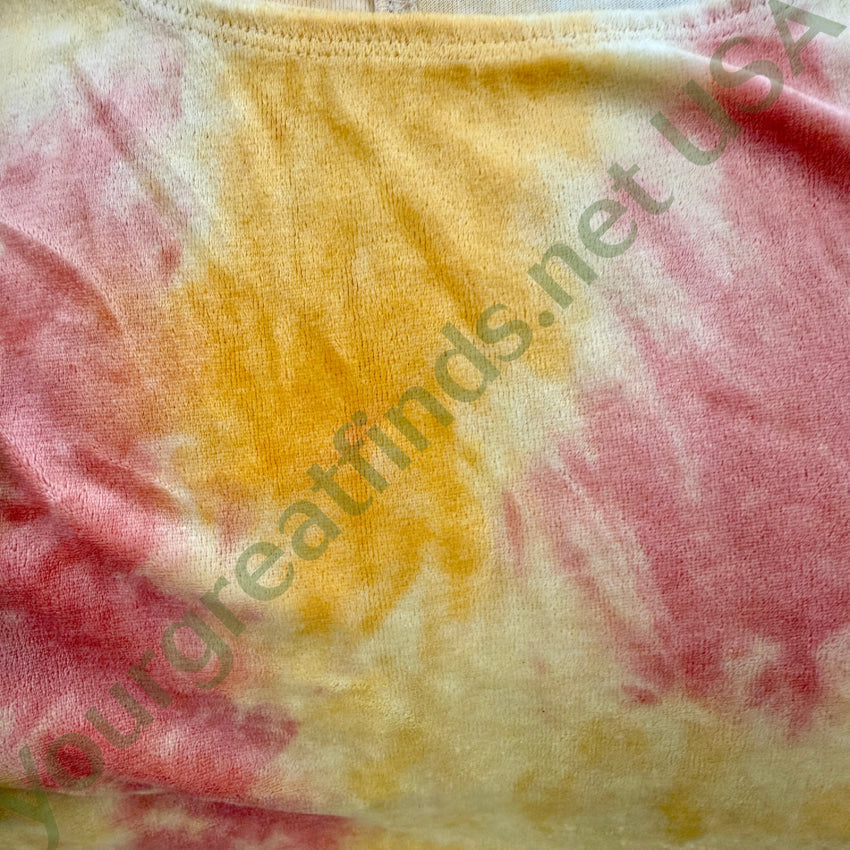 Free People Bright Eyes Velvet T-Shirt Sunshine Combo Tie-Dye NWT tee shirt