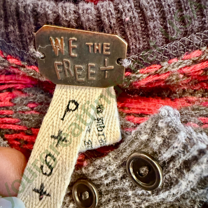 Free People We The Free Cabin In The Woods Waffle Thermal Lace Henley Free People top