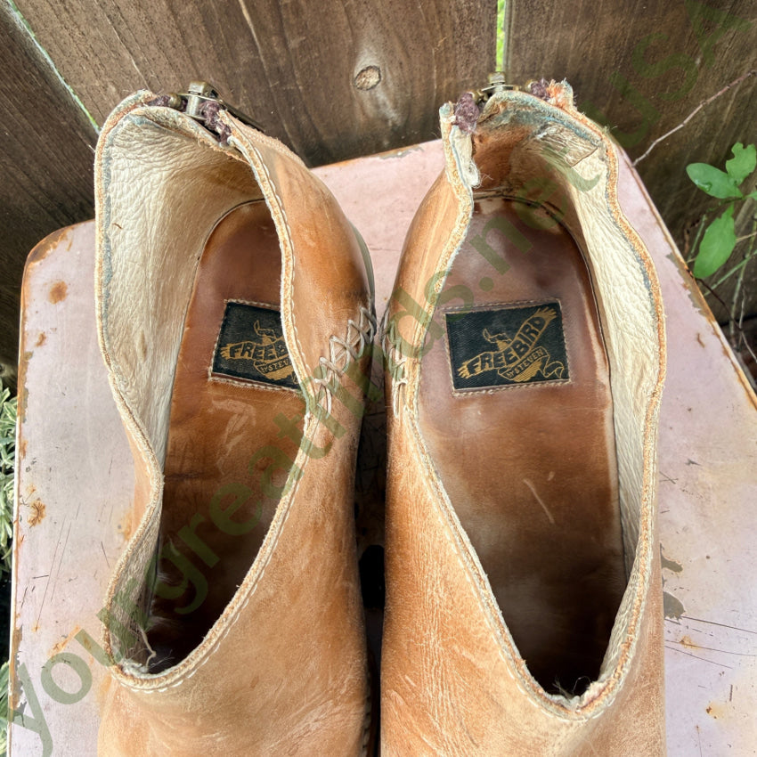 Freebird by Steven Steel Leather Boots Booties Size 9 Freebird boots